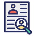 Resume Isolated Vector Icon which can easily modify or edit
