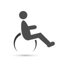 Disabled care logo  health clinic home icon logo Royalty Free Stock Photo