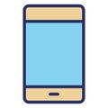 Cell phone  Isolated Vector Icon fully editable Royalty Free Stock Photo