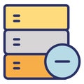 Database  Isolated Vector Icon fully editable Royalty Free Stock Photo