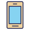 Cell phone  Isolated Vector Icon fully editable Royalty Free Stock Photo