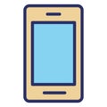 Cell phone  Isolated Vector Icon fully editable Royalty Free Stock Photo