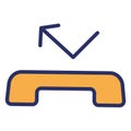 Incoming call  Isolated Vector Icon fully editable Royalty Free Stock Photo