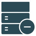 Database  Isolated Vector Icon fully editable Royalty Free Stock Photo