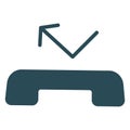 Incoming call  Isolated Vector Icon fully editable Royalty Free Stock Photo