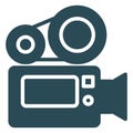 Cam  Isolated Vector Icon fully editable Royalty Free Stock Photo