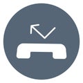 Incoming call  Isolated Vector Icon fully editable Royalty Free Stock Photo
