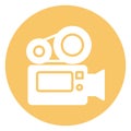 Cam  Isolated Vector Icon fully editable Royalty Free Stock Photo