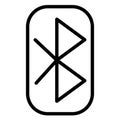 Bluetooth Isolated Vector Icon fully editable