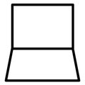 Laptop  Isolated Vector Icon fully editable Royalty Free Stock Photo