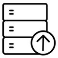 Database  Isolated Vector Icon fully editable Royalty Free Stock Photo
