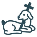 christian concept Isolated Vector Icon which can easily modify or edit Royalty Free Stock Photo