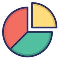 Chart Isolated Vector icon which can easily modify or edit Royalty Free Stock Photo