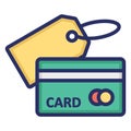Atm card  Isolated Vector icon which can easily modify or edit Royalty Free Stock Photo