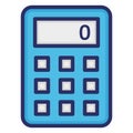 Calculating machine  Isolated Vector icon which can easily modify or edit Royalty Free Stock Photo