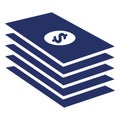 Bundle of dollars  Isolated Vector icon which can easily modify or edit Royalty Free Stock Photo
