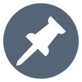 Drawing-pin  Isolated Vector icon which can easily modify or edit Royalty Free Stock Photo