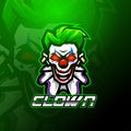 Clown esport mascot logo design Royalty Free Stock Photo