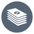 Bundle of dollars   Isolated Vector icon which can easily modify or edit Royalty Free Stock Photo