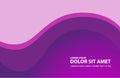Abstract purple wave background vector purple tone abstract Decorative vector illustration  waves design on white Royalty Free Stock Photo