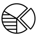 circle chart   Isolated Vector icon which can easily modify or edit Royalty Free Stock Photo