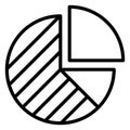 Circle chart   Isolated Vector icon which can easily modify or edit Royalty Free Stock Photo