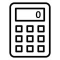 Calculating machine   Isolated Vector icon which can easily modify or edit Royalty Free Stock Photo