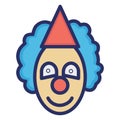 Buffoon Isolated Vector Icon which can easily modify or edit Royalty Free Stock Photo