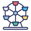 Amusement park Isolated Vector Icon which can easily modify or edit Royalty Free Stock Photo