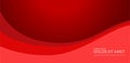 Abstract red wave background vector red tone abstract Decorative vector illustration  waves design on white Royalty Free Stock Photo