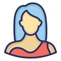 Madam Isolated Vector icon which can easily modify or edit