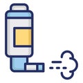 Asthma Isolated Vector Icon that can be easily modified or edit Royalty Free Stock Photo