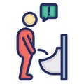 Urinate Isolated Vector Icon that can be easily modified or edit