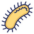 Bacteria Isolated Vector Icon that can be easily modified or edit Royalty Free Stock Photo