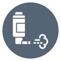 Asthma Isolated Vector Icon that can be easily modified or edit Royalty Free Stock Photo