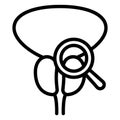 Prostate Isolated Vector Icon that can be easily modified or edit