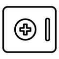 First aid Isolated Vector Icon that can be easily modified or edit Royalty Free Stock Photo