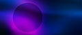 Vector Technological Concentric Circles in Pink and Blue Gradient Background Banner Royalty Free Stock Photo