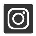 Instagram icon logo Social media logos icon Instagram element vector Royalty Free Stock Photo