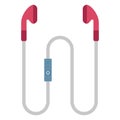 Earphone, earpiece Color vector icon you can edit or modify it easily