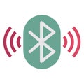 Bluetooth, communication Color vector icon you can edit or modify it easily