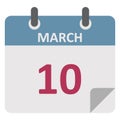 Agenda, calendar Color vector icon you can edit or modify it easily