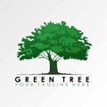 Tree design that uses a combination of green Royalty Free Stock Photo