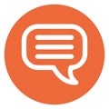 Bubble, chat Bold Outline Vector icon which can easily modify or edit Royalty Free Stock Photo