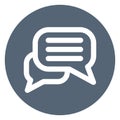 Bubble, chat Bold Outline Vector icon which can easily modify or edit Royalty Free Stock Photo