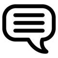 Basic RGB Bubble, chat Bold Outline Vector icon which can easily modify or edit Royalty Free Stock Photo