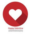 Happy Valentine`s Heart moment of love perfect vector