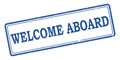 Welcome aboard stamp Royalty Free Stock Photo