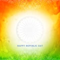 Abstract Indian flag theme tricolor background