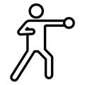 Basic RGB Boxer, boxing Isolated Vector icon which can easily modify or edit Royalty Free Stock Photo